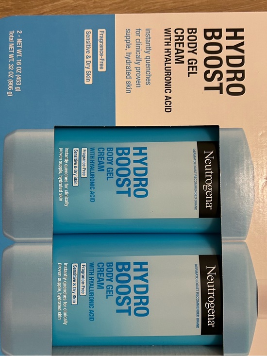 Neutrogena Other - Neutrogena Hydro Boost Body Gel Cream - duo pack value size new